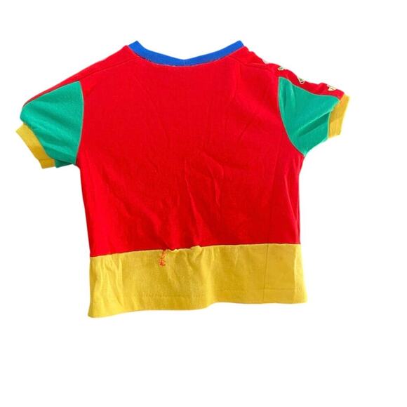 Vintage OshKosh Red Clown Colorblock Crew Neck Shirt Size 24Month  primary - Picture 1 of 4